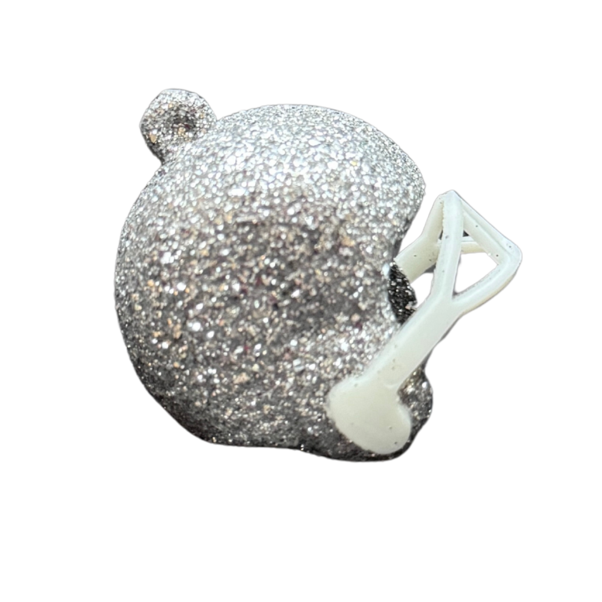 1.5" Glitter Helmet - Silver - 7 pc. pkg.