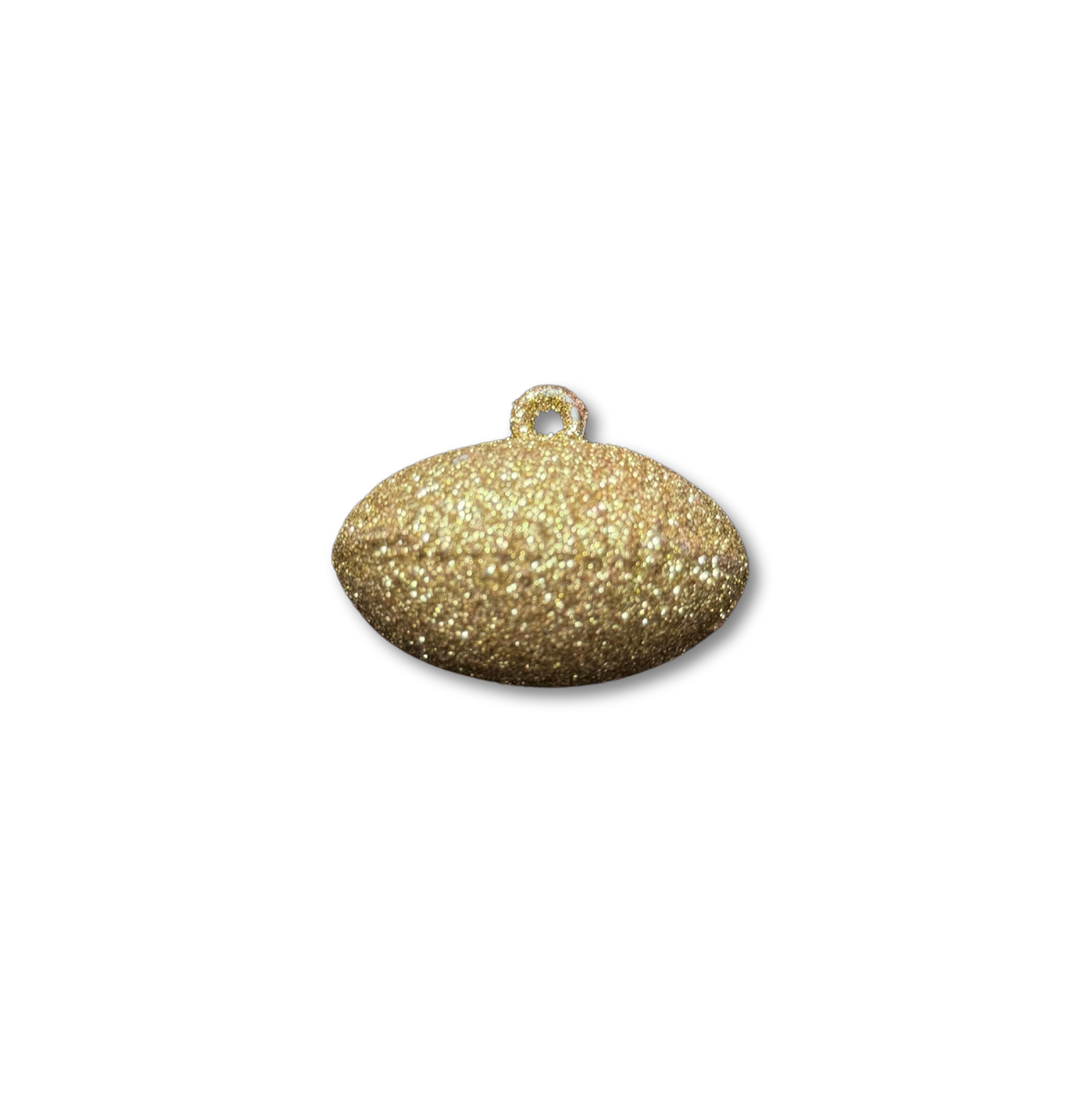 2" Glitter Football - Gold - 4 pc. pkg.
