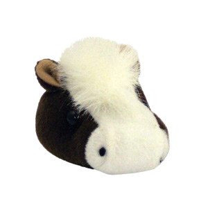 3″ Plush Mascot Head – Mustang