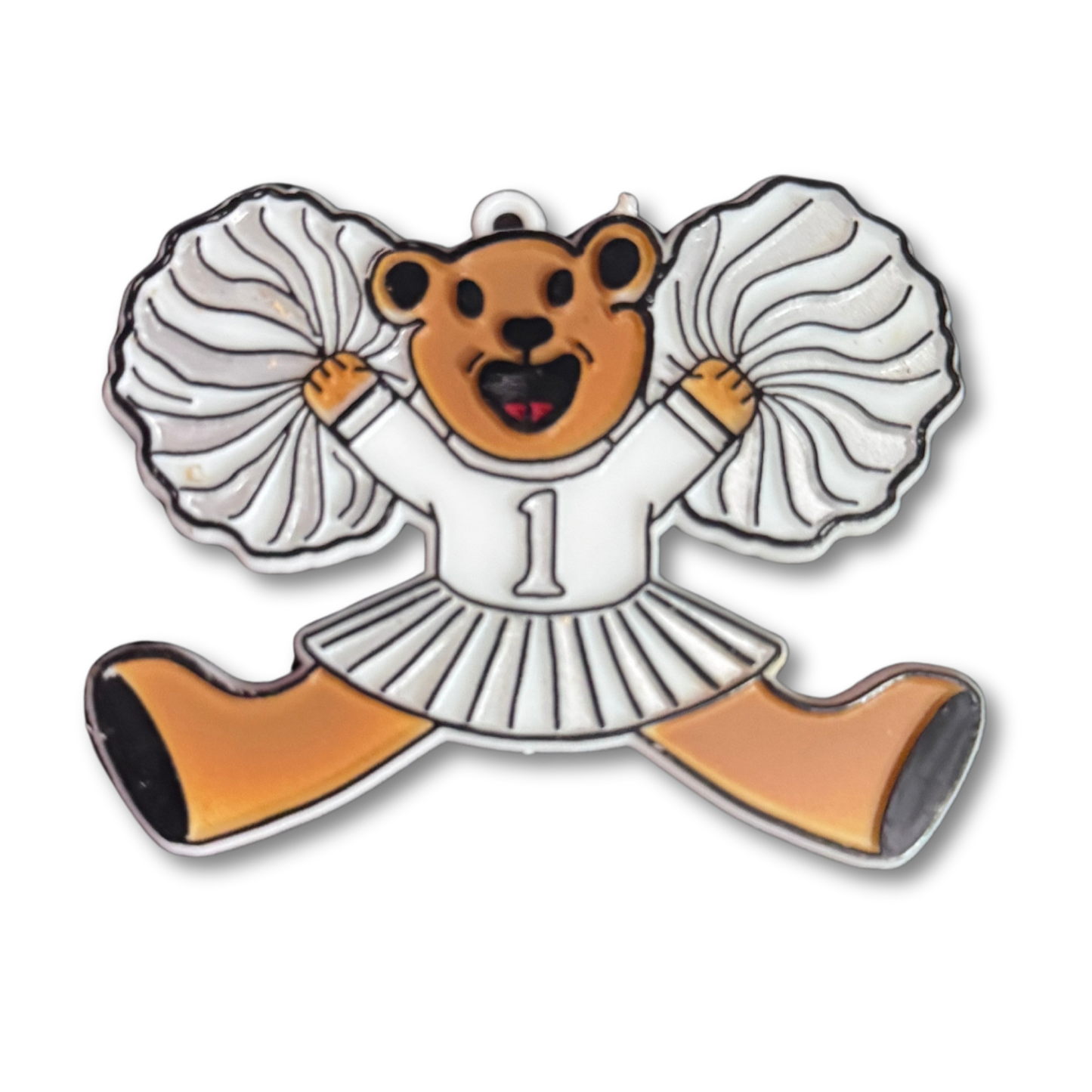 Cheerleader Bear - 3" - Silver - 10 pc. pkg.