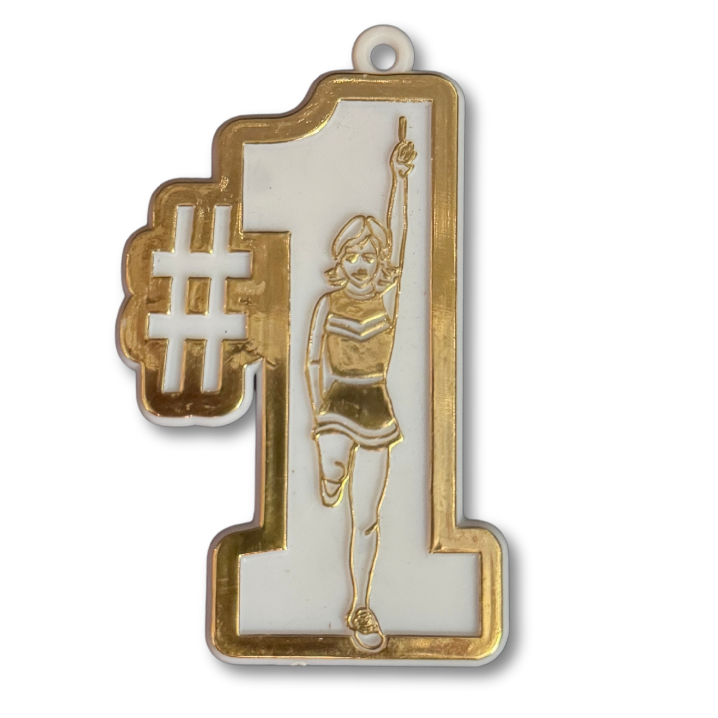 #1 Cheerleader - 3" - Gold - 4 pc. pkg.