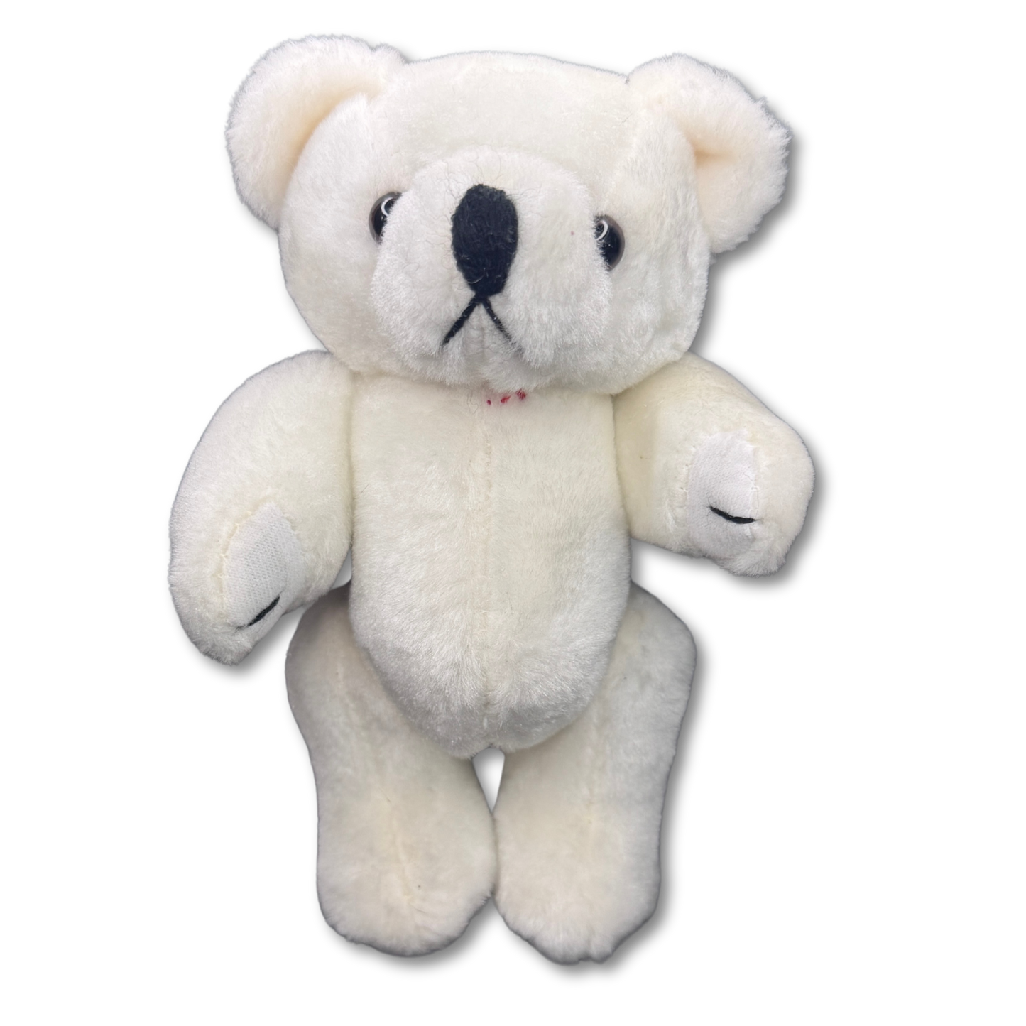 7" Jointed Plush Bear - White - 6 pc. pkg.