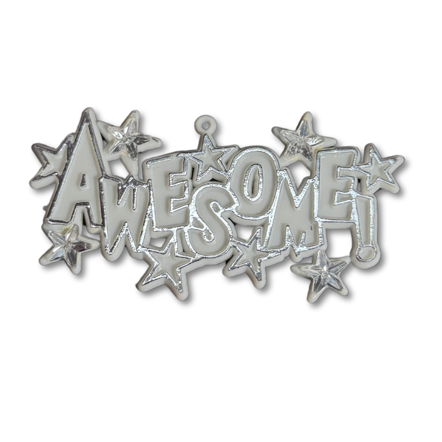 Awesome - 3"- Silver - 12 pc. pkg.