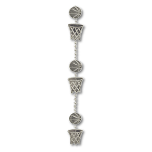 Basketball Garland - 4' - Silver