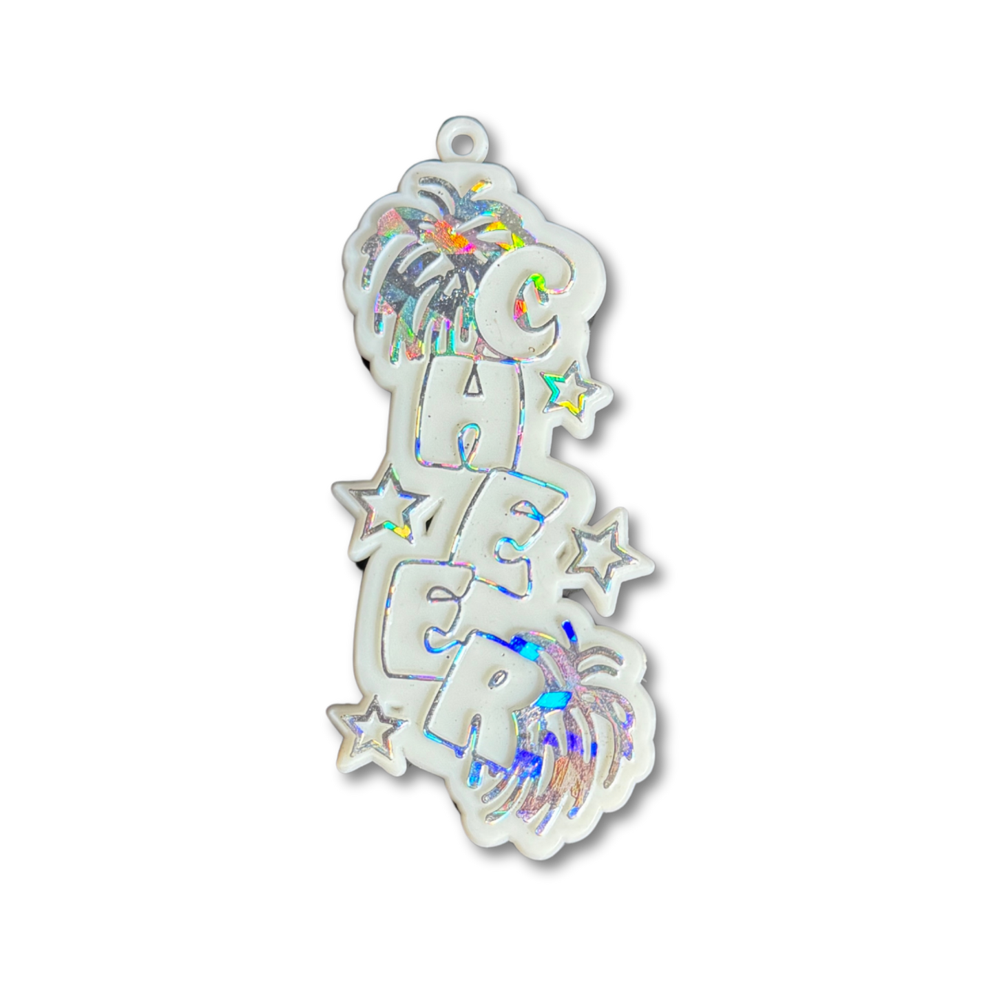 Cheer Charm - 3.25" - Silver - 8 pc. pkg.