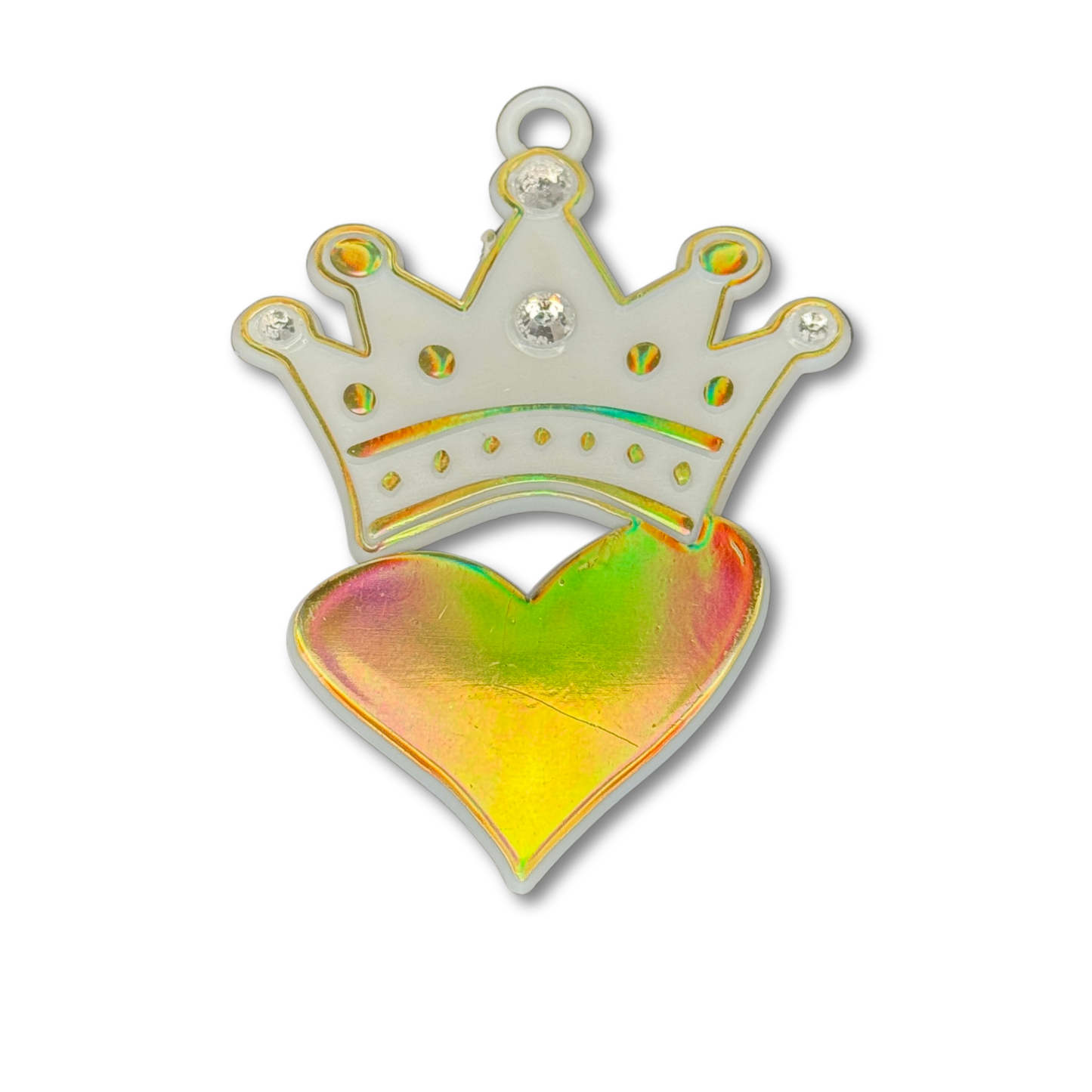 Crown/Heart W/Jewels - 3" - Gold - 14 pc. pkg.