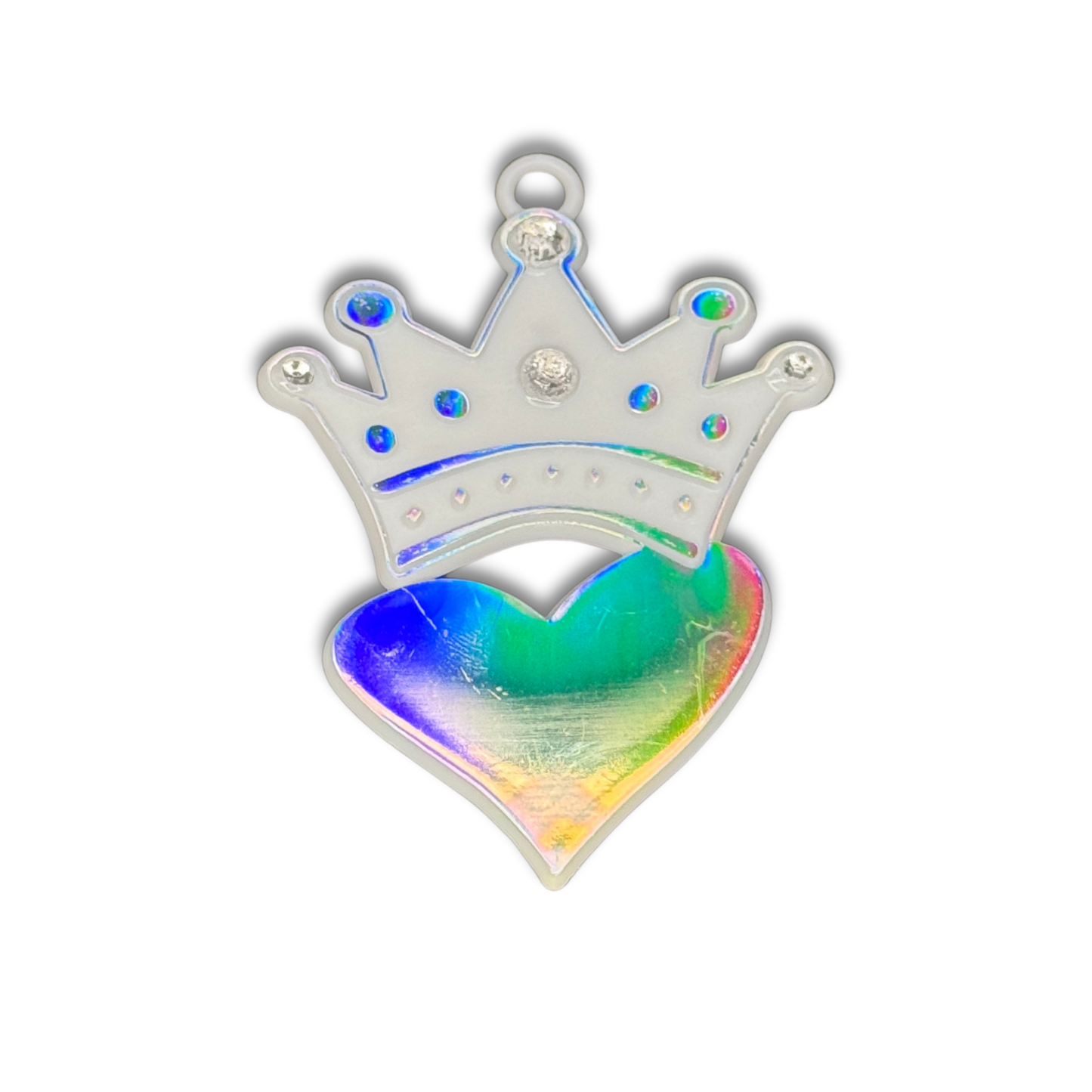 Crown/Heart W/Jewels - 3" - Silver - 11 pc. pkg.