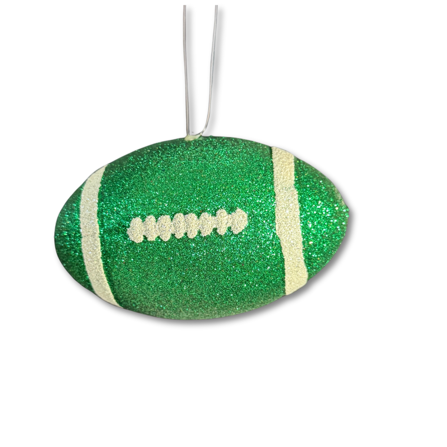 Football - Kelly Green - 4 1/2" 3D Glittered