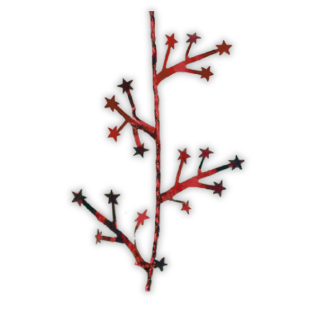 Mini Stars Foil Garland 25' - Red - 3 pc. pkg.