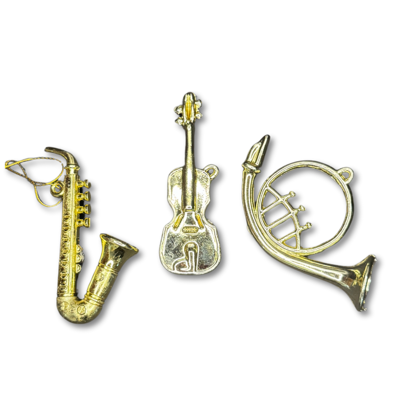 Music Instruments Assortment - 3" - Gold - 3 styles pack