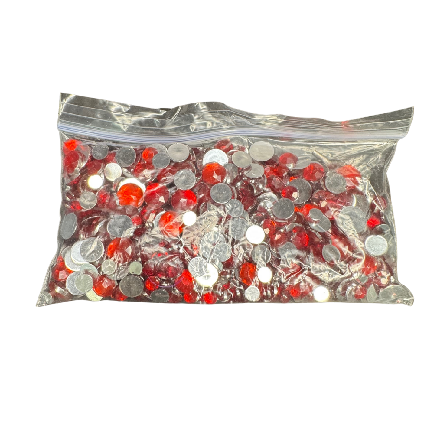 Red Assortment Round Rhinestone