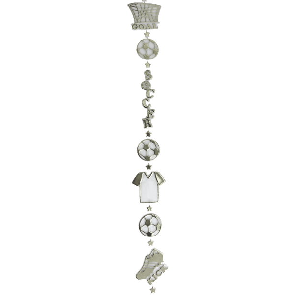 Soccer Garland - 3' - Silver