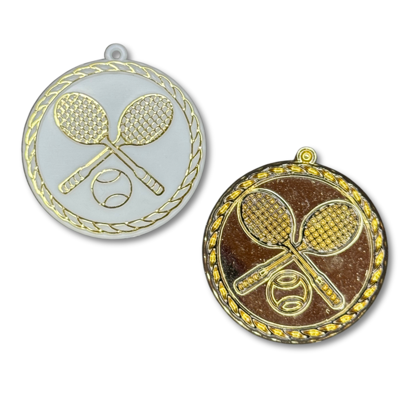 Tennis Medallion Duo - 1.75" - Gold - 20 pc. pkg.