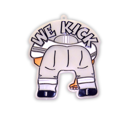 We Kick... - 2.5" - Silver - 12 pc. pkg.