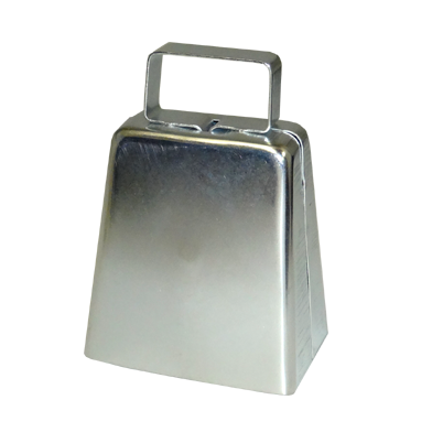 3" Cowbell - Silver - 1 pc. pkg.