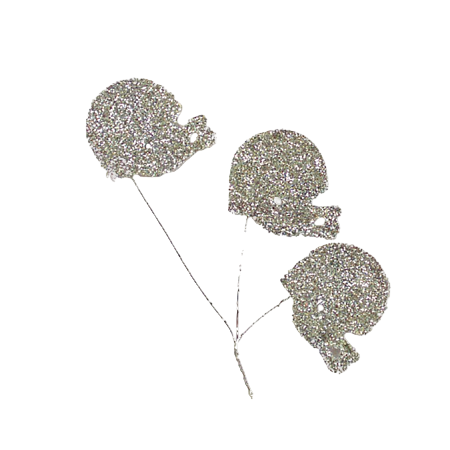 Helmet - Silver - Glitter Spray - 12 pc. pkg.