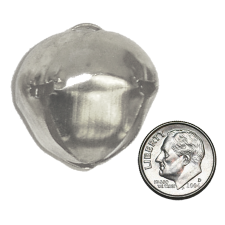 1.5" Jingle Bells - Silver - 5 pc. pkg.