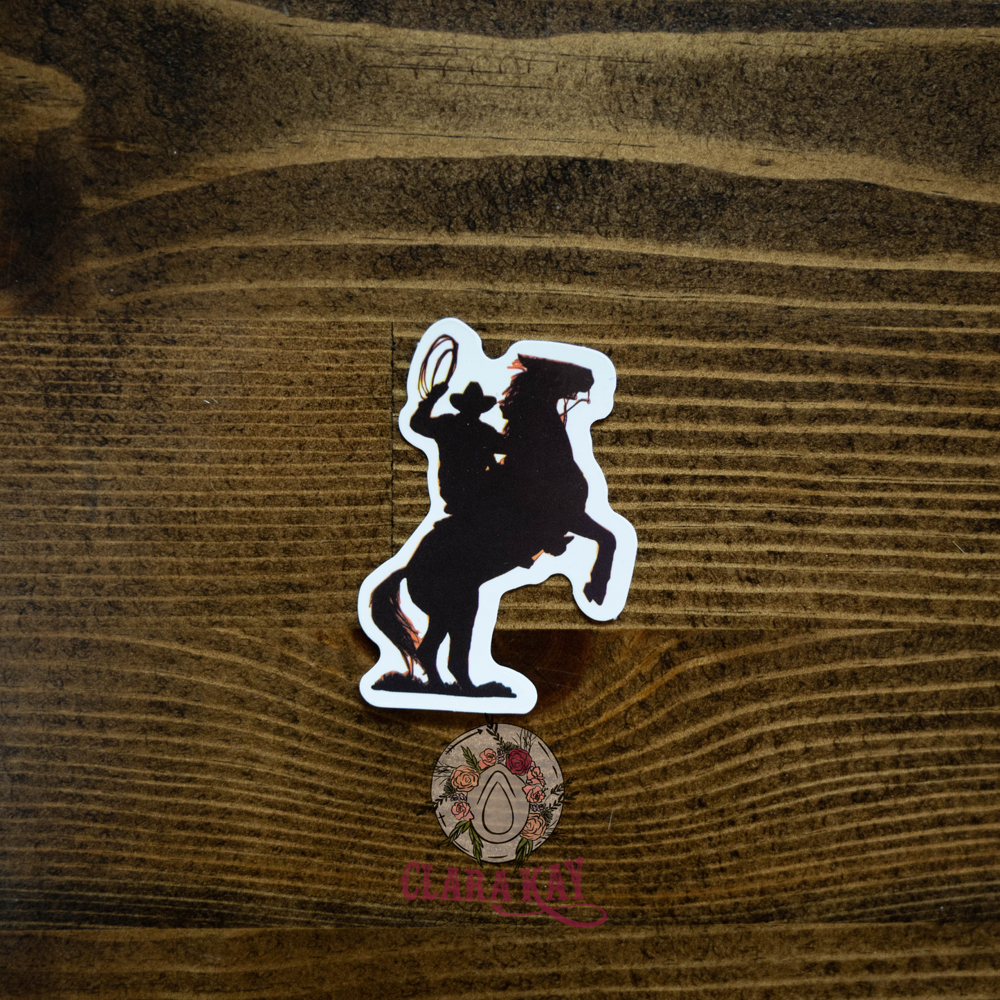 Buckin Silhouette-Sticker