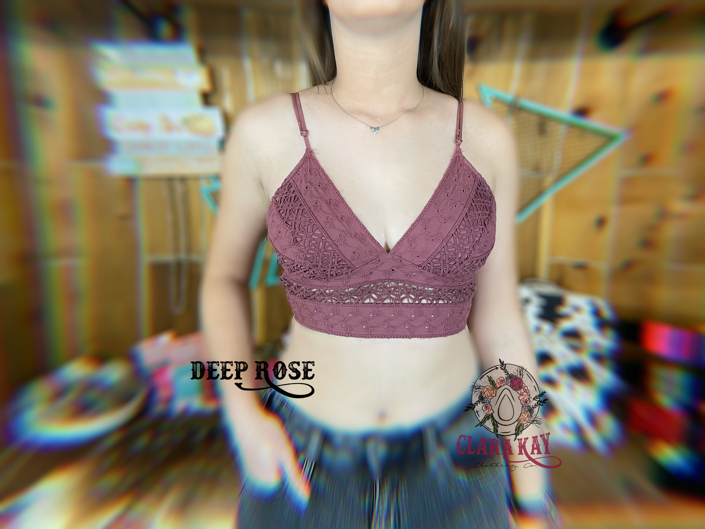 Embroidery Cotton Bralette