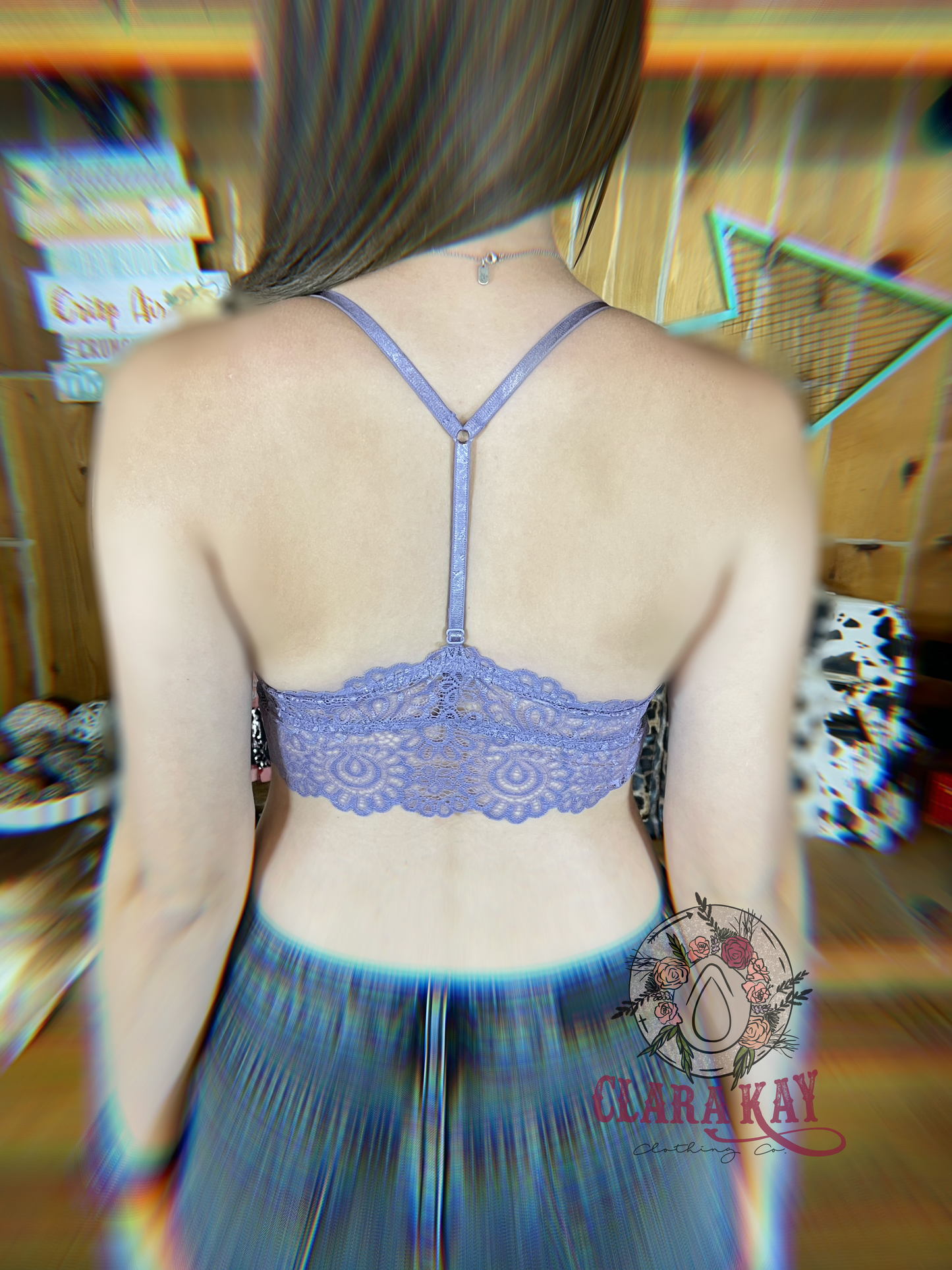 Grape Shake Lace Wrap Bralette