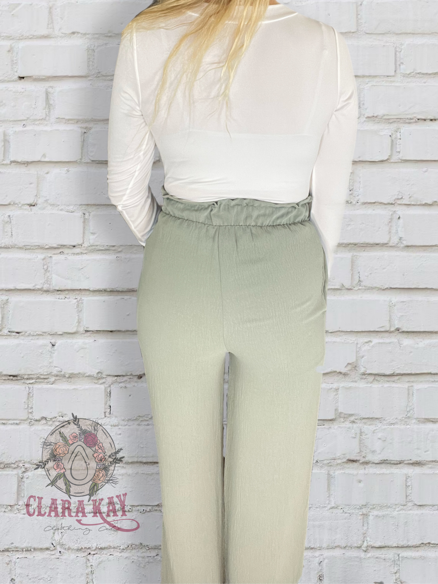 Julia Solid Wide-Leg Pants