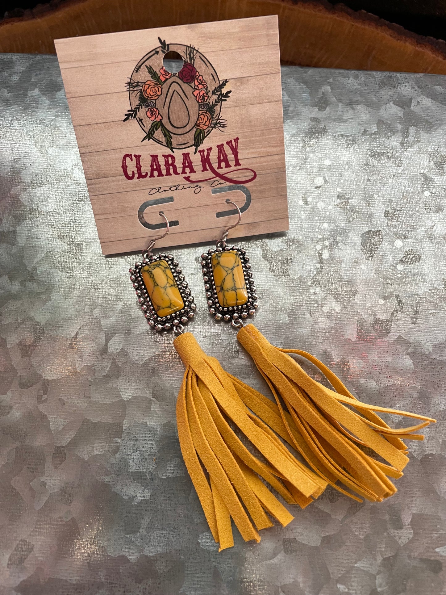 Monica Mustard Earring