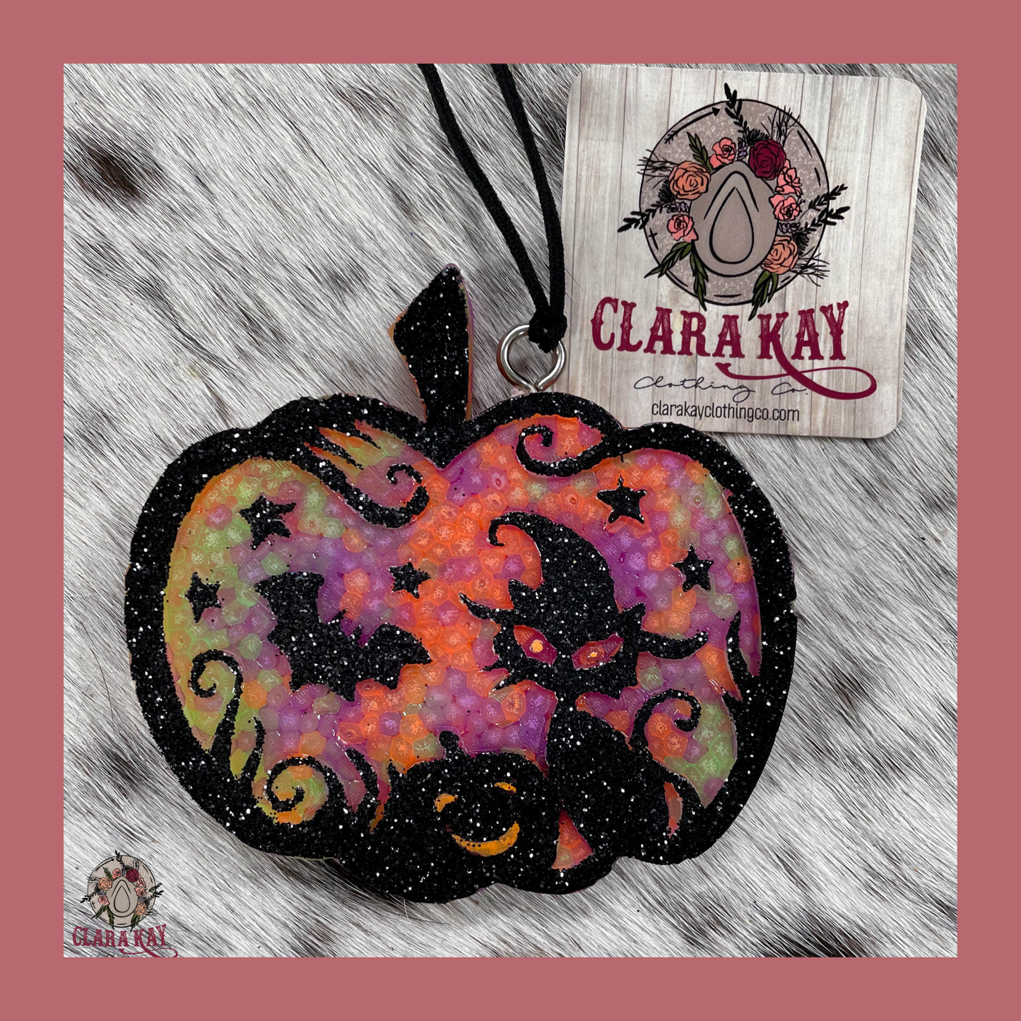 Pumpkin Cat Car Air Freshener