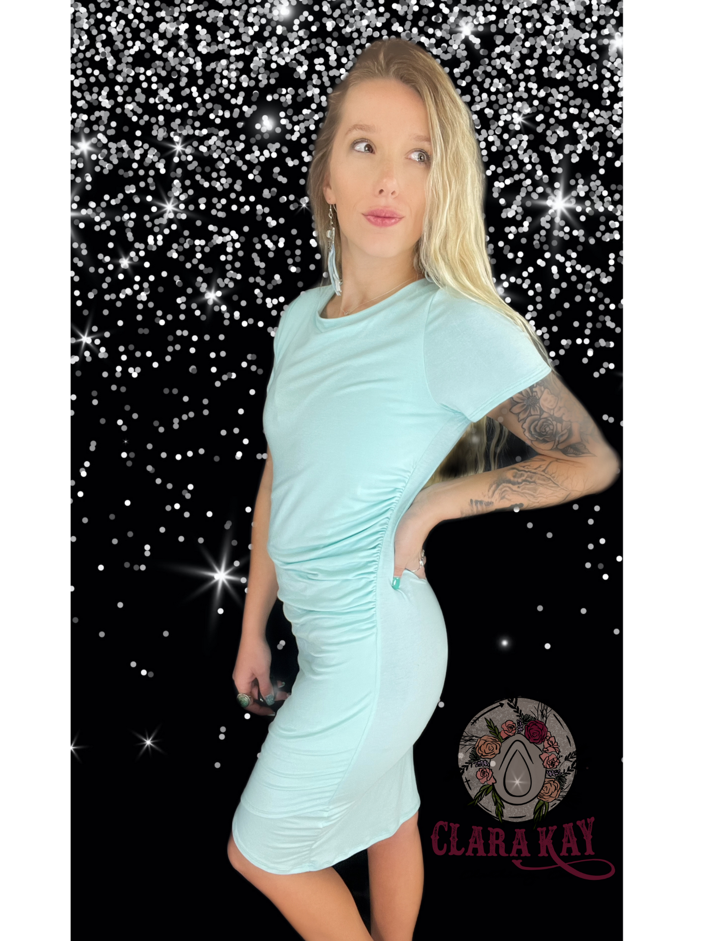 Sandra Dress Seafoam Green