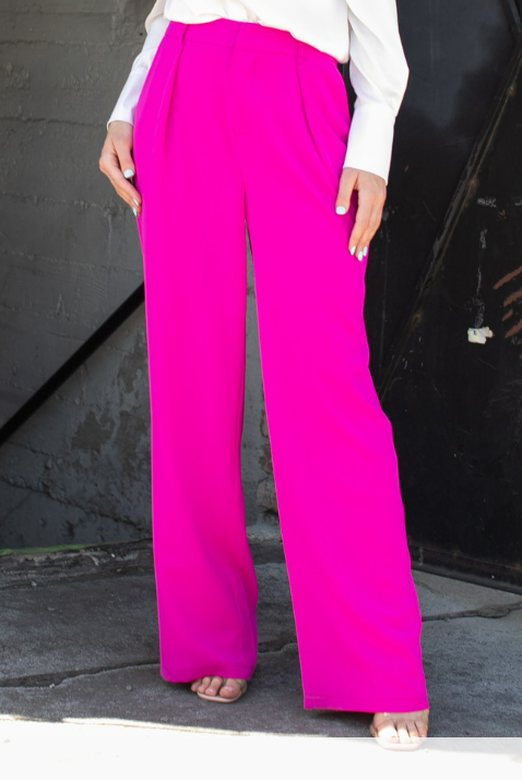 Wide Leg Dressy Trouser