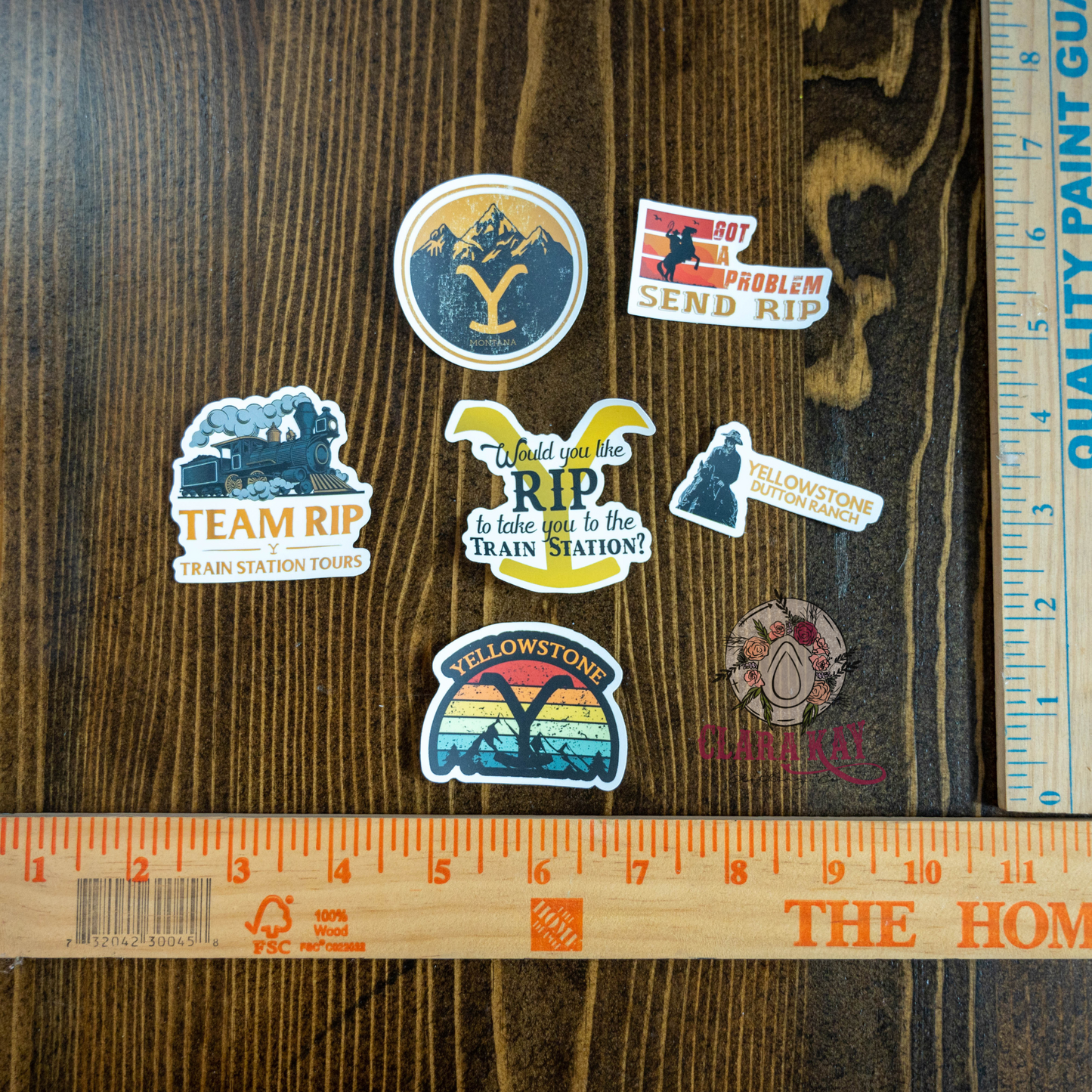 Yellowstone Sticker Set