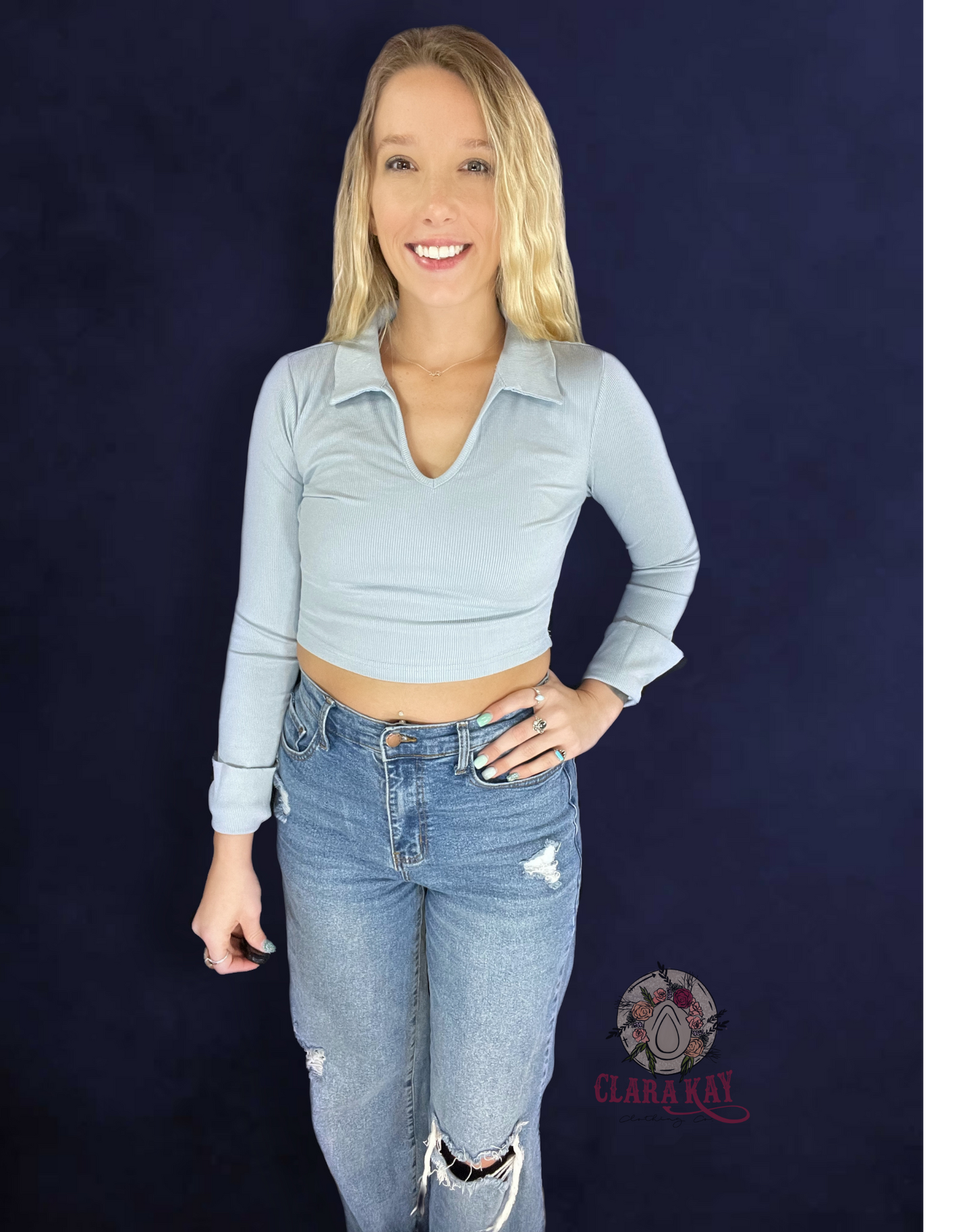 Lauren - Steele Blue