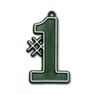 #1 Charm - 1.5" - Hunter - 31 pc. pkg.