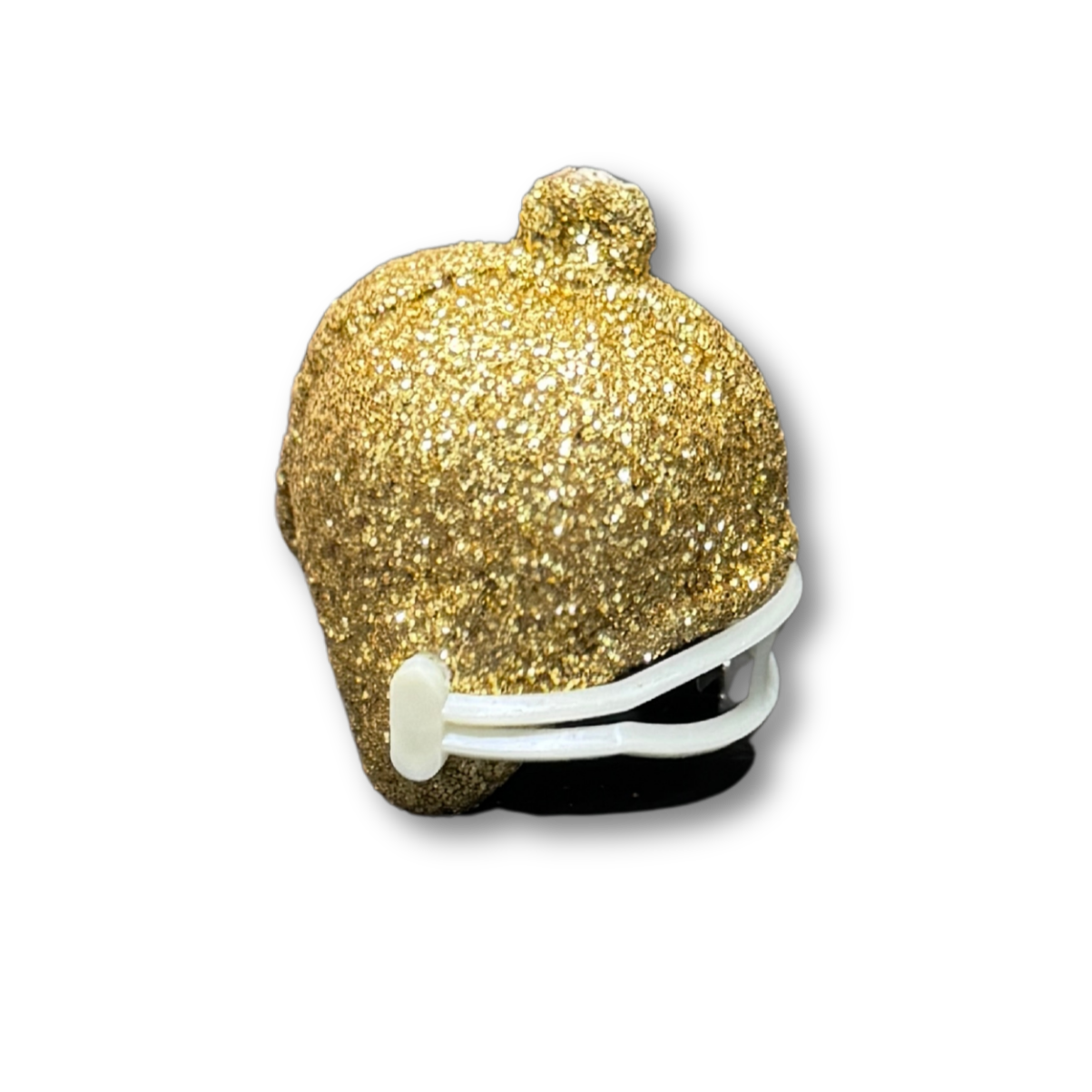 1" Glitter Helmet - Gold - 7 pc. pkg.