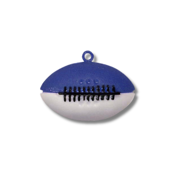 2" Two Toned Football - Navy/White - 21 pc. pkg.