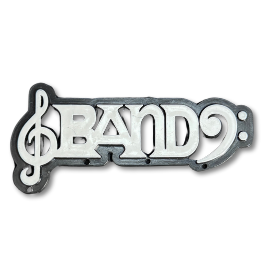 Band Charm - 3.5" - Black - 8 pc. pkg.