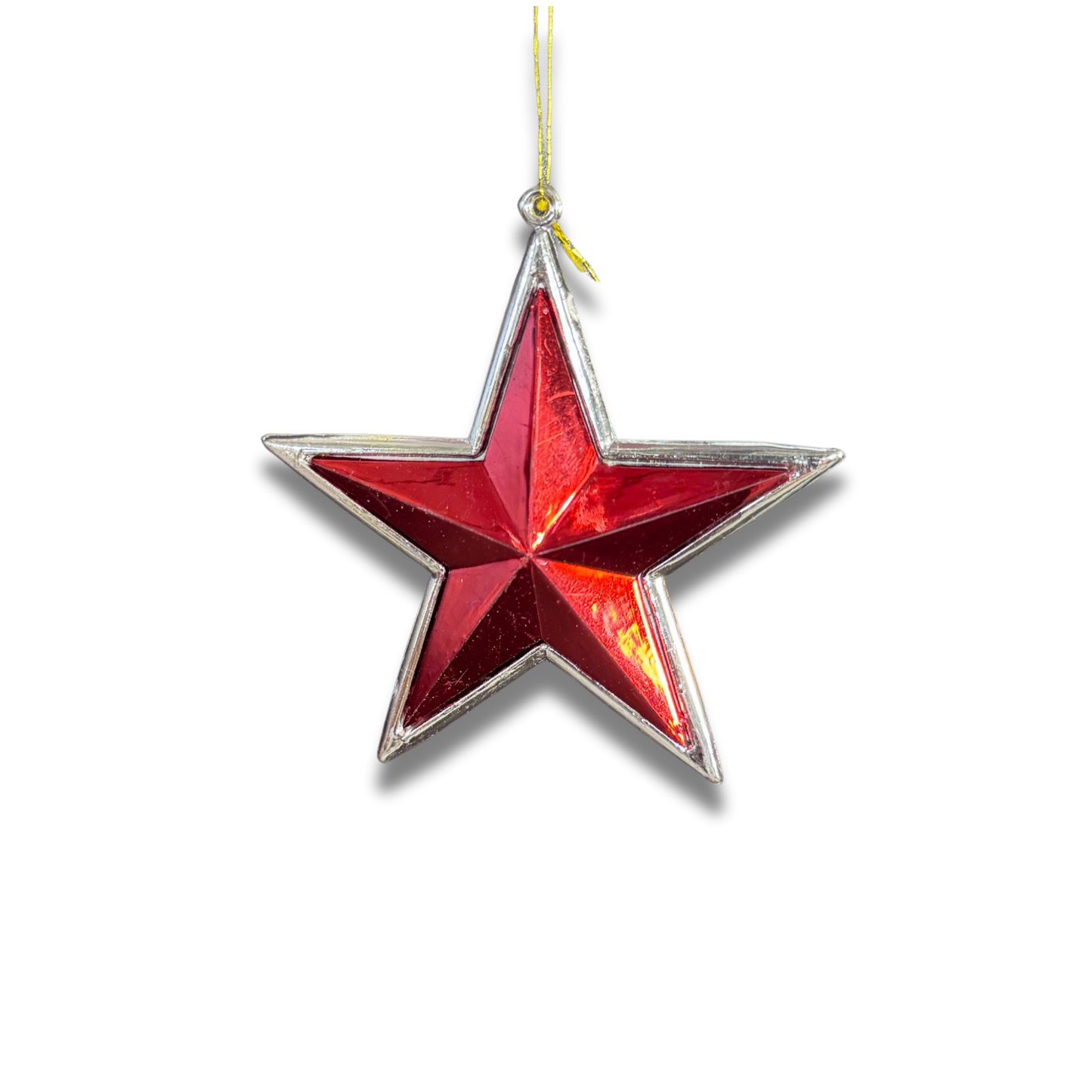 3" 3D STARS - Red - 10 pc. pkg.