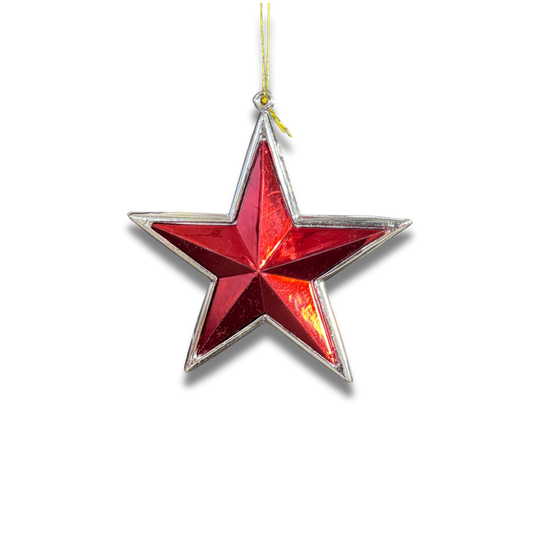 3" 3D STARS - Red - 10 pc. pkg.