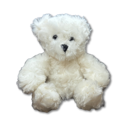 8″ Plush Bear – White - 10 pc. pkg.