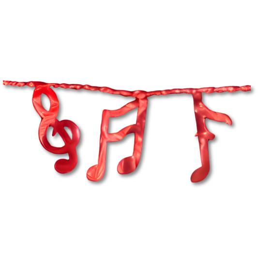 Band/Music Foil Garland - Red - Lot