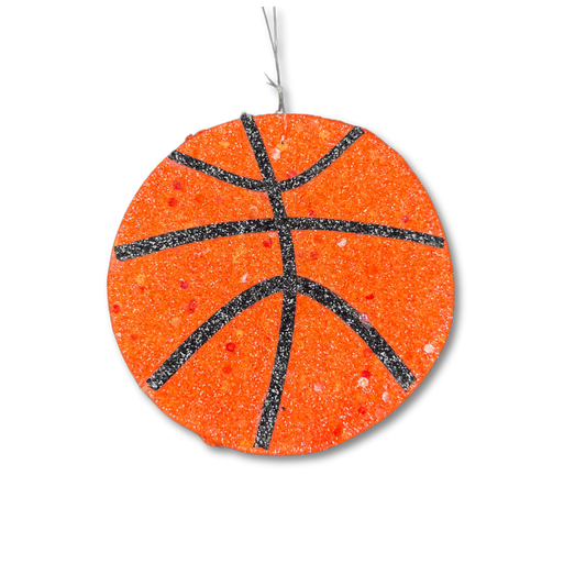 Glitter Foam Basketball - 4" - 8 pc. pkg.