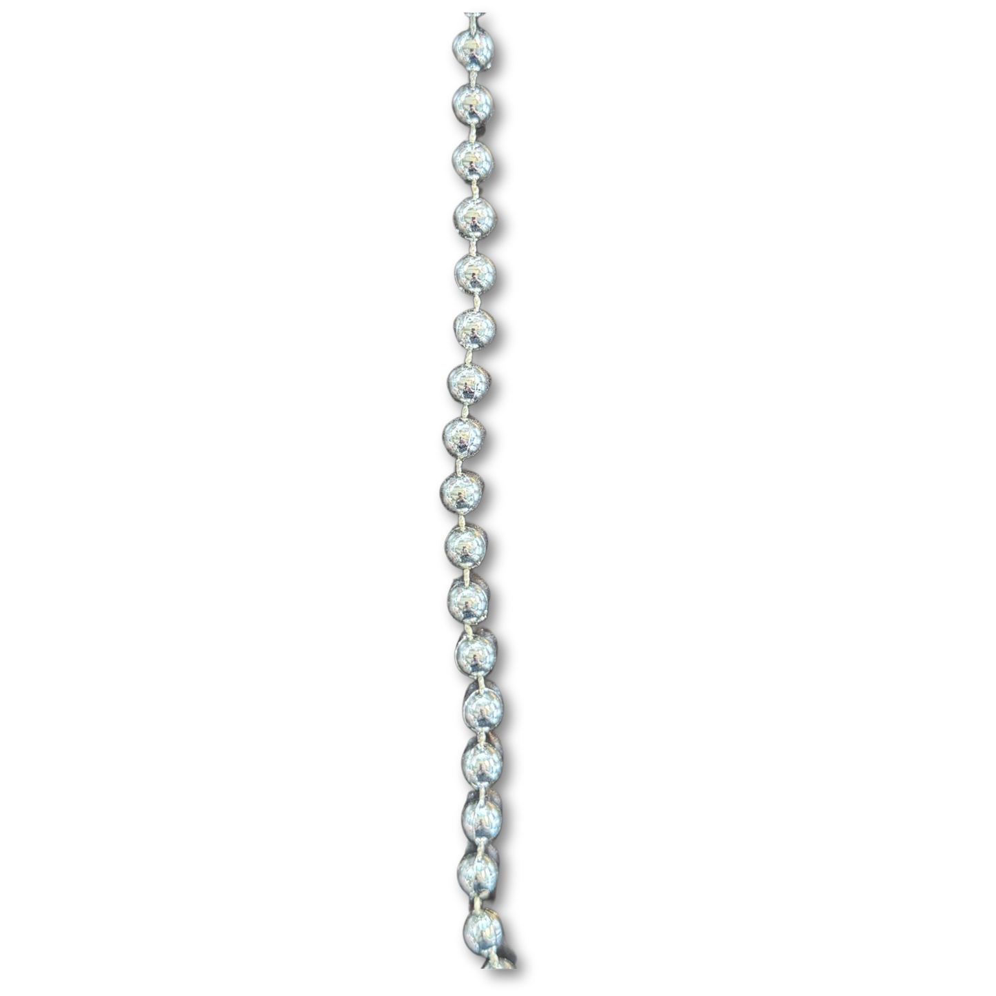 Bead Garland - 9' - Silver