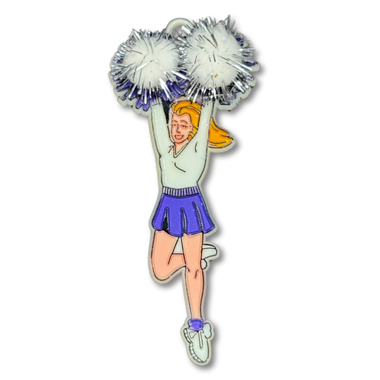 Cheerleader Pom - Purple - 7 pc. pkg.