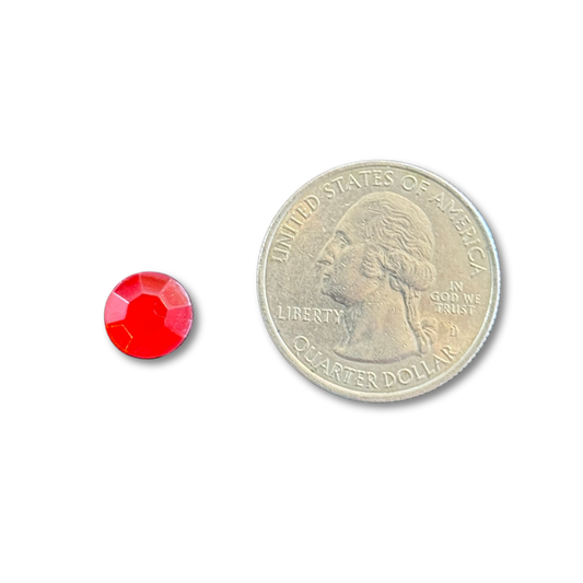 Round Jewel - Red - 100 pc. pkg
