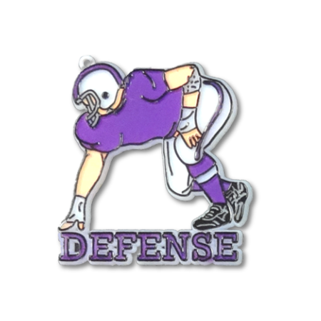 Defense Player - 2.25" - Purple - 8 pc. pkg.