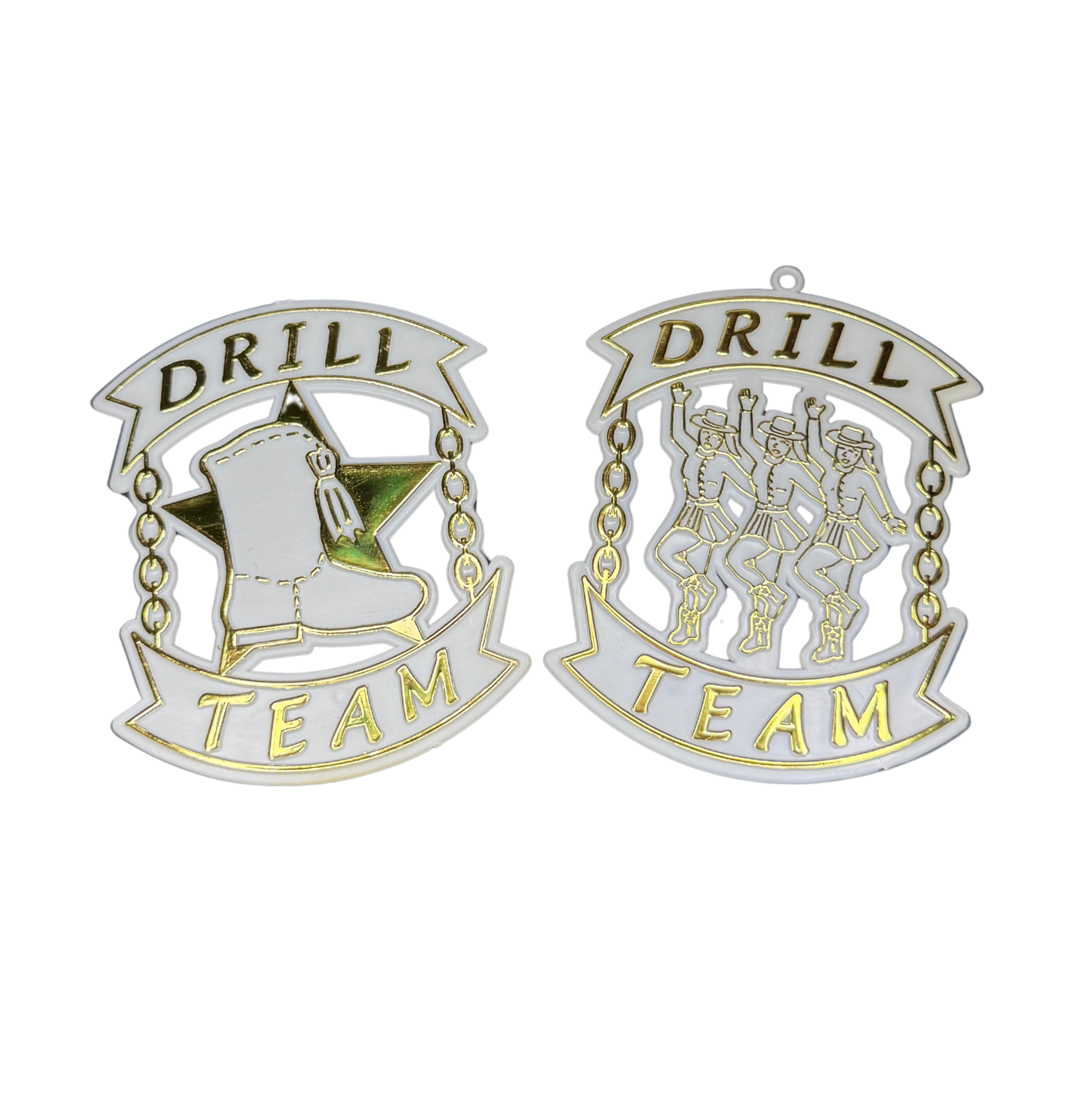 Drill Team Duo - 3.5" - Gold - 4 pc. pkg.