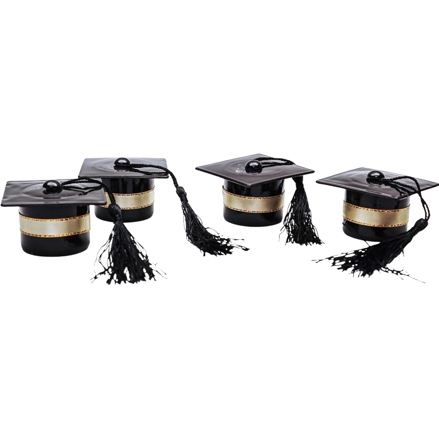 Fillable Graduation Cap - 2.5" - Gold - 12 pc. pkg.