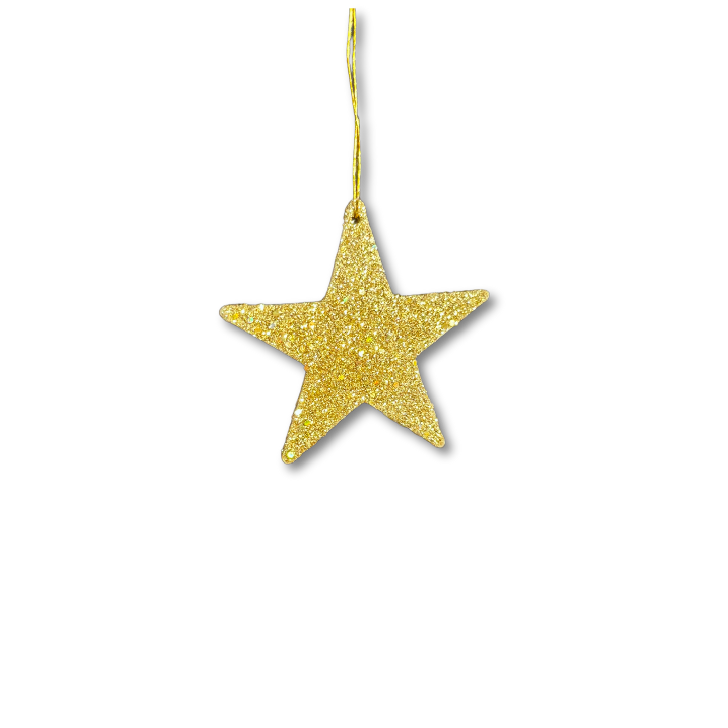 Flat Glitter Star - 2" - Gold - 24 pc. pkg.