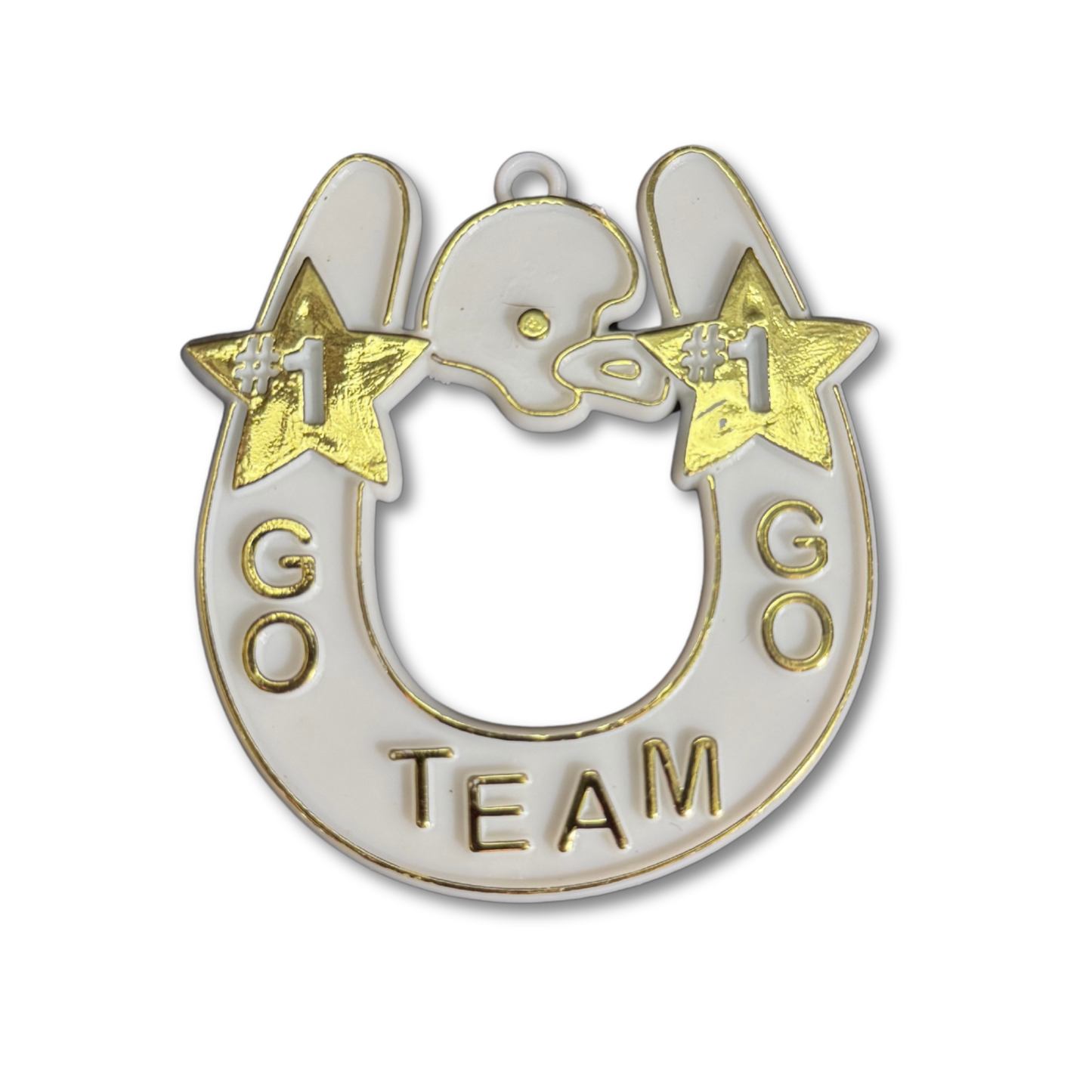 Flat Horseshoe Charm - 2.5″ - Gold - 8 pc. pkg.