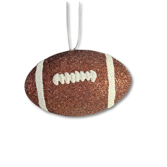 Football - Brown - 4 1/2" 3D Glittered