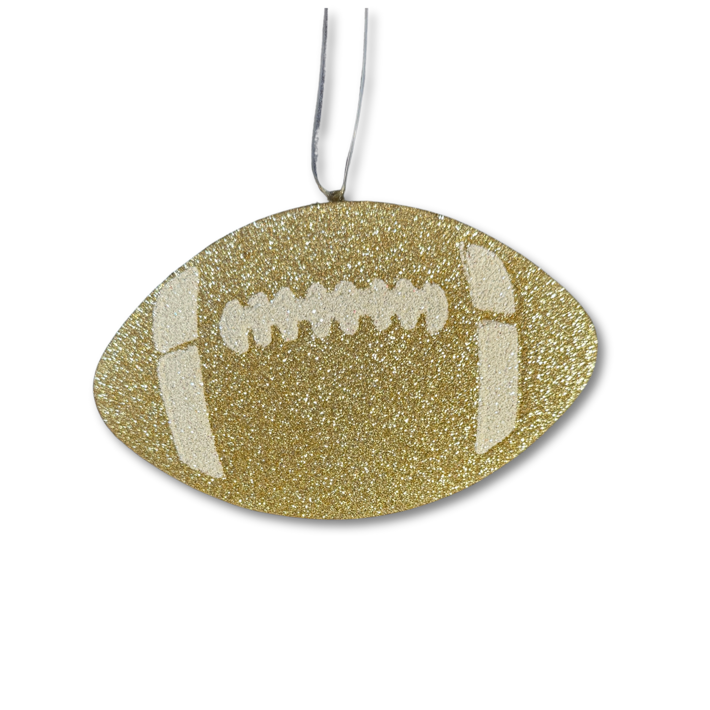 Raised Glitter Foam Football - 5" - Gold
